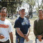 Wayne Foley, Doug Fisher, Joe Listoe, Saskatoon, Saskatchewan (L-R)